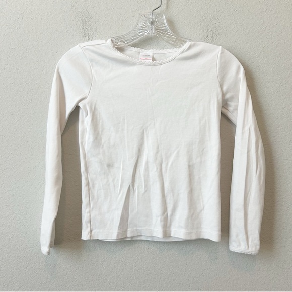 Hanna Andersson set bundle - 3 Off White Cotton long sleeve tops & 1 leggings 8 - Picture 2 of 14